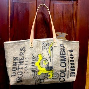 Handmade Burlap Tote